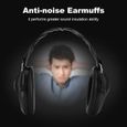 Fdit cache-oreilles antibruit Cache-oreilles Anti-bruit Sports Chasse Protection auditive Cache-oreilles actifs (Noir)-3