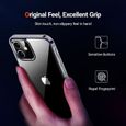 Pour Apple iPhone 12 mini 5.4": Coque Silicone gel UltraSlim et Ajustement parfait - TRANSPARENT-3