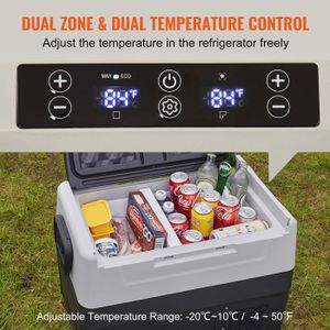 Glacière électrique à Compresseur AREBOS 35L - Contrôle Par APP - Classe D
