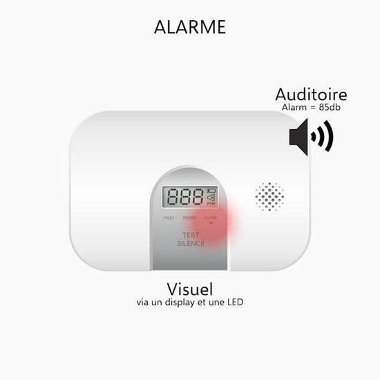 Rilevatore Di GAS Monossido Di Carbonio Wireless Bidirezionale