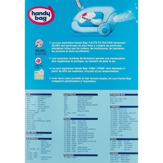 Sac aspirateur handy bag outlet ph86