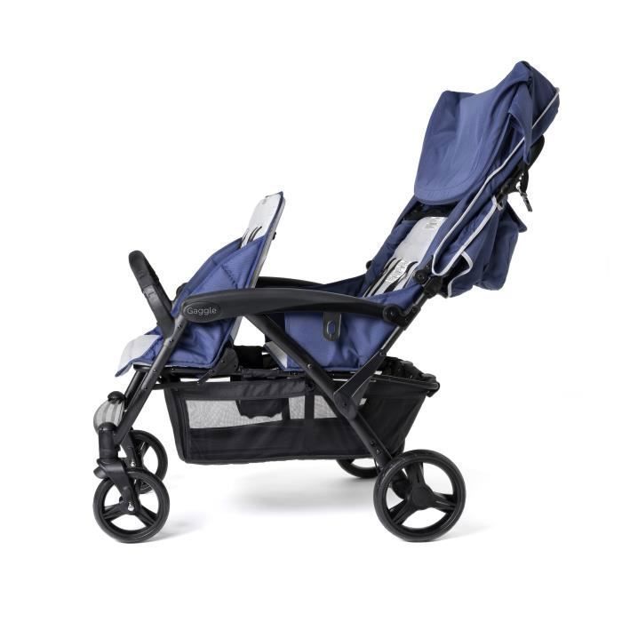 Poussette Quadruple GAGGLE Odyssey Pour 4 enfants Noir Bleu Cdiscount Puericulture Eveil bebe