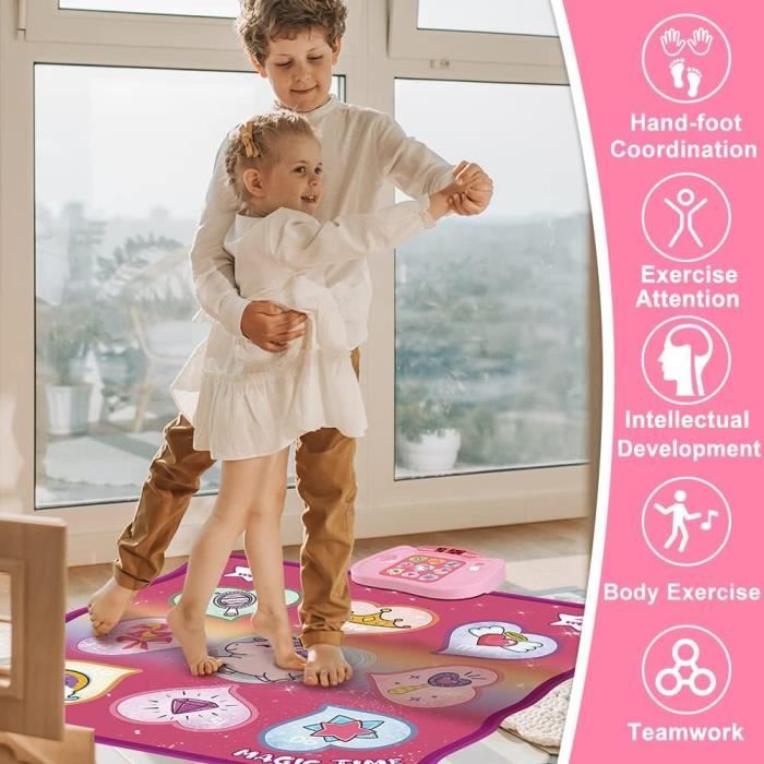 Enfants Tapis de Danse pour Filles Garçons Musique Pad de Danse avec Enfants Tapis de Danse pour Filles Garçons Musique Pad de Danse avec