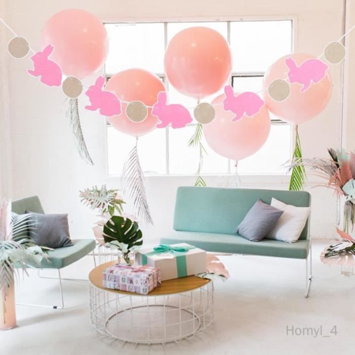 Guirlande Joyeux Anniversaire Avec Cœurs - Déco Festive DIY Pour Mariage Et Fête
