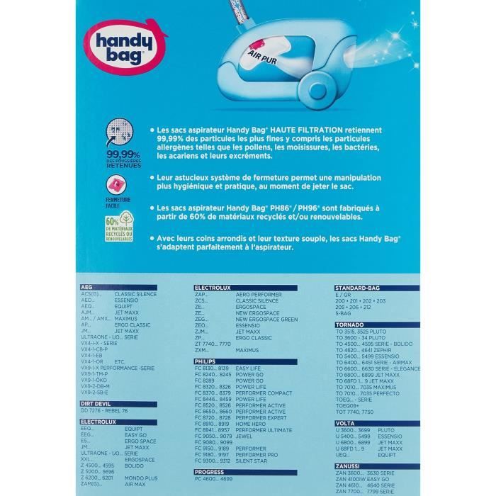 Sac aspirateur deals tornado equipt carrefour