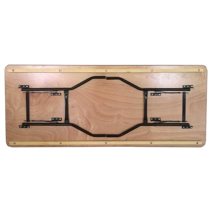 Table pliante en bois 120 et 180 cm : Devis sur Techni-Contact