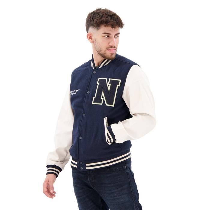 Bomber en laine Jorcollege JACK JONES Total Eclipse Homme