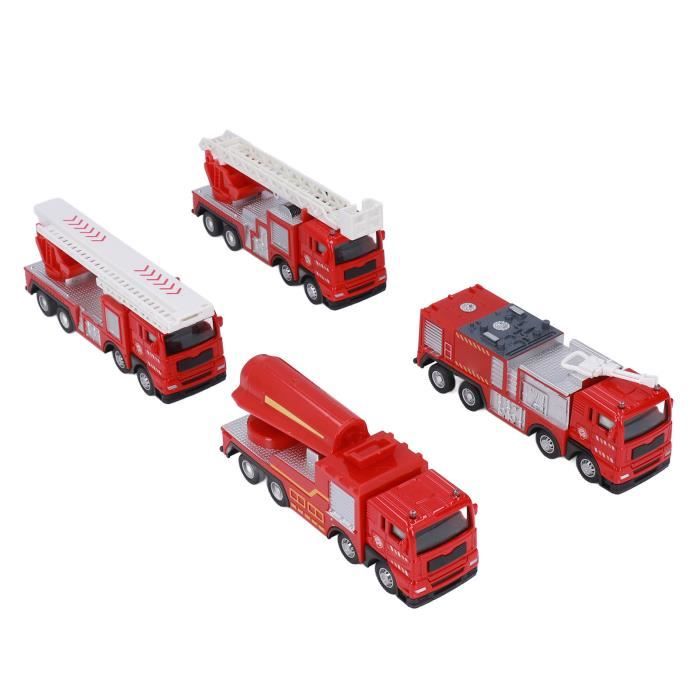 Dreamon Camion De Pompiers Et 6 Mini Voitures Classiques 1:64 – Jouet Alliage Et Plastique – Dès 3 Ans