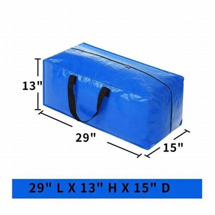 Lot De 4 Sacs De Courses Réutilisables Avec Poche Avant Inférieure