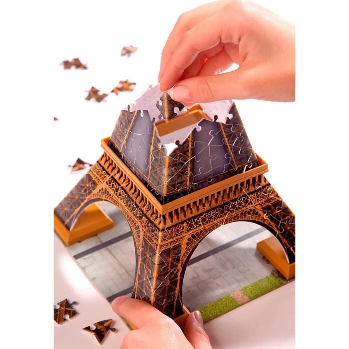 Ravensburger Puzzle 3D Mini Tour Eiffel – 3D Miniature De Paris – 8 Ans – Construction Facile – Déco Ou Cadeau