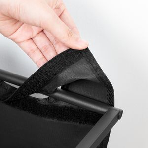 Panier à Linge 4 Niveaux Sur Roulettes – Corbeille Mobile DIY Noir 40×30×129 Cm Pour Buanderie & Chambre