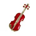 FOCALOOK Broche Violon Bijoux Femme Plaqu/é Or 18K avec Strass Autrichien Pins /Épingle Musique D/écor de V/êtement Accessoire Dor/é