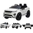 Voiture électrique pour enfant Range Rover Evoque blanche - Electrique - Batterie 12V - 4 roues-0