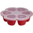BEABA Multiportions silicone 6 x 90 ml red-0