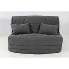 HEVEA SELECTION Housse BZ 140x190 matelassée GRIS FONCÉ CHINÉ