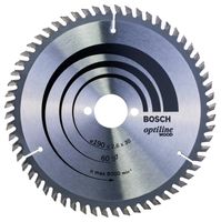 Scie electroportative Bosch - 2608641188 - Accessoire Optiline bois Lame de scie circulaire 190 x 30 x 2,6 mm, 60