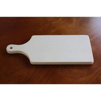 Planche à découper en bois avec poignée (taille 35x15.5x1.5 cm) - Excellente alternative pour plateau de service et plateau à fromag