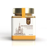 Miel Blanc de Russie - 300g - 100% Naturel, récolté dans les forêts d'Altaï en Russie