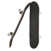 Skateboard Laizere® - Planche à Roulettes Ovale en Bois d'Erable - Pour Enfants, Adolescents et Adultes - Noir