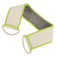 EBTOOLS Gant de toilette nettoyant pour le dos 2 pièces exfoliant dos gant de toilette vert garniture lin serviette de bain enlever