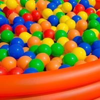 Balles de piscine colorées LITTLETOM - 1200 pièces - Enfant - Jaune, Rouge, Bleu, Vert, Orange