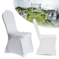 LILIIN Lot de 100 housses de chaise forme universelle, élastiques, amovibles, lavables, pour décoration de banquet mariages