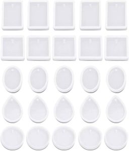 12 Moules En Silicone Pour Porte-clés Résine – Forme Ronde, Diamètre 3,5 Cm – Avec 12 Porte-clés Inclus – Loisirs Créatifs DIY