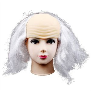 Set 4 Pièces Perruques Chauves Pour Déguisement - 2 Perruques + 2 Filets à Cheveux - Pour Halloween, Cosplay Et Fêtes