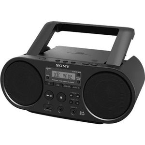 RADIO CD CASSETTE Radio Réveil Sony ZSPS55B.CED - Lecteur CD/MP3/USB