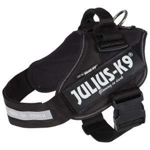 HARNAIS ANIMAL JULIUS-K9 Harnais Power IDC - 1 - L : 63-85 cm-50 mm - Noir - Pour chien