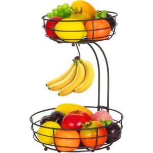 Corbeilles à Fruits Fruit Nordique Panier Creative Fer Plateau de Fruits Salon Table Basse Rangement Cuisine Décoration Fruit Basket Color : Black 
