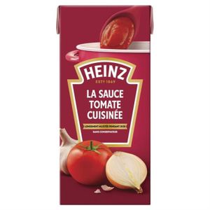 SAUCE PÂTE ET RIZ HEINZ - Sauce Tomate Cuisinée Ail Et Oignons 520G - Lot De 4