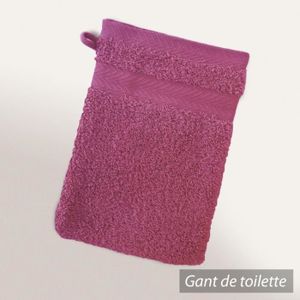 GANT DE TOILETTE Gant de toilette 16x21 cm ROYAL CRESENT Rose Vin 6