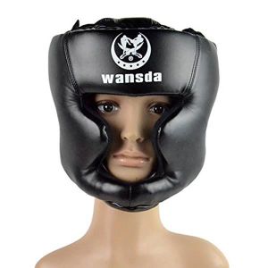 CASQUE DE BOXE - COMBAT Casque de boxe Type fermé Gardien de tête de boxe Muay Thai Donner un coup Protection de la tête d'armature