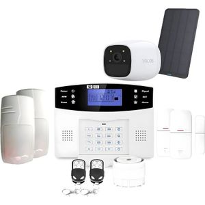 KIT ALARME Kit Alarme Maison Sans Fil Gsm Et Caméra Autonome 