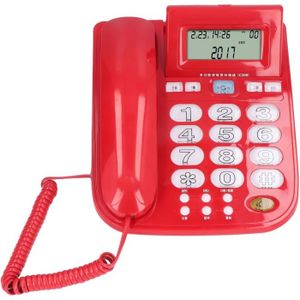 Téléphone fixe C209 Téléphone Standard Filaire, Téléphone Fixe Ro