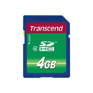CARTE MÉMOIRE Transcend - Carte mémoire flash - 4 Go - Class 4 -