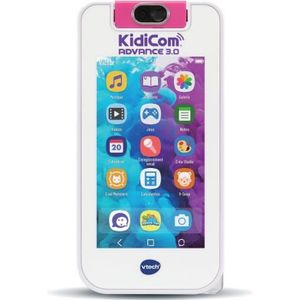 TÉLÉPHONE JOUET VTECH - KidiCom Advance 3.0 - Blanc - Fonctionnalités High-Tech - Batterie Rechargeable - 6-12 ans