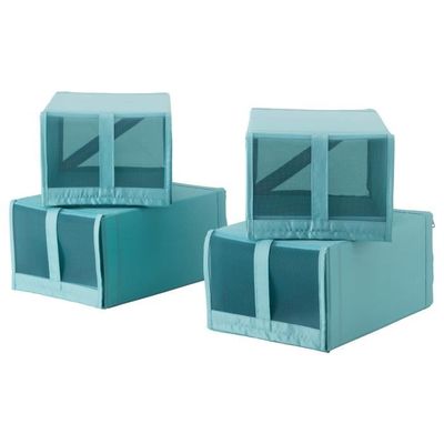 Ensemble De 4 Boites A Chaussures Organiseur Rangement Pratique