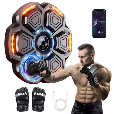 Machine De Boxe Musicale MusicKangu Mobiclinic - 9 Modes, Bluetooth, Lumières LED, Gants Inclus