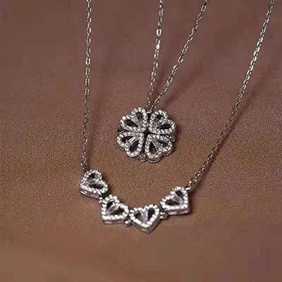 Pendentif Trèfle Argent 925 Zirconium - Sans Nickel - Neuf Avec étiquettes