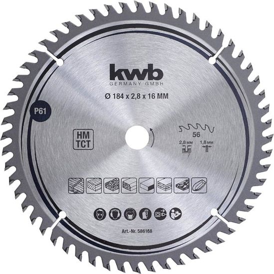 DEWALT Lame De Scie Circulaire, 19,5 Cm, 60 Dents, Coupe Du Bois