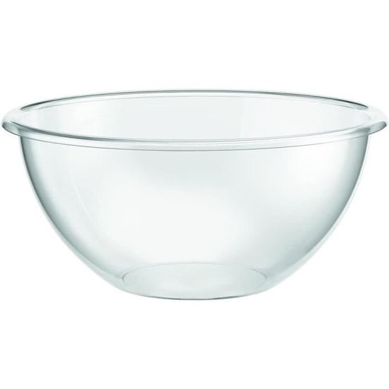 Duokon Saladier En Verre Transparent, Design Irrégulier Et Orné D'une