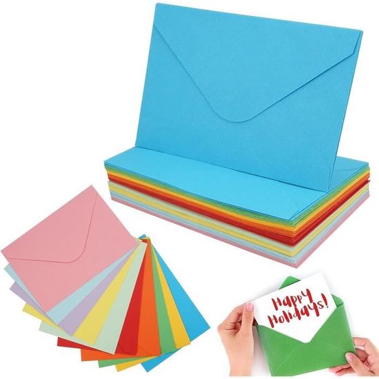 Mini petites enveloppes, 60 Pcs Coloré Mignon Belles Enveloppes  Thanksgiving