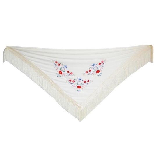 Foulard Ceinture Flamenco Brodé Noir Et Or - Large, Pour Danse, Déguisement, Accessoire Festif - La Senorita