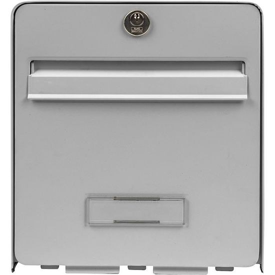 , Boîte aux Lettres Normalisée en Acier Galvanisé Avec Porte à Ouverture Totale, StopCourrier