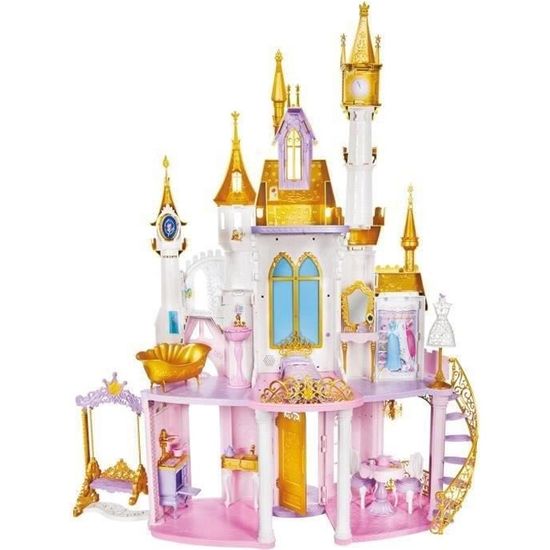 Maison de poupée - Disney Princesses - Château Royal - 3 étages - 29  accessoires - 122 cm - Cdiscount Jeux - Jouets