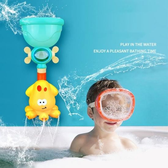 Jouet De Bain Kit Bain Bebe Jeu D Eau Robinet Douche Ensemble De Pulverisation D Eau De Barbotage De Roue Hydraulique Cdiscount Puericulture Eveil Bebe