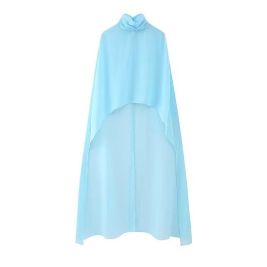 Cape En Mousseline De Soie Longue - France