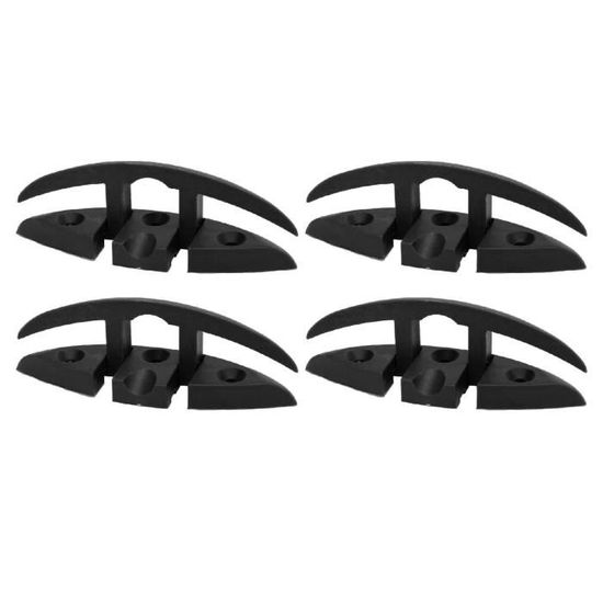 Nuzamas Lot de 4 pieds de meubles réglables en acier inoxydable 50 x 60